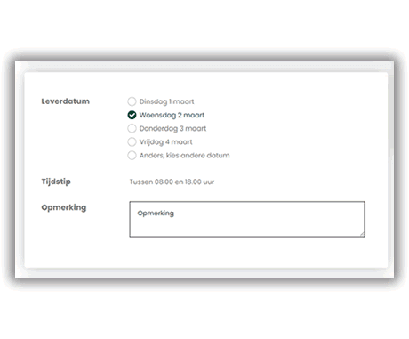 Leverdatum van de graszoden