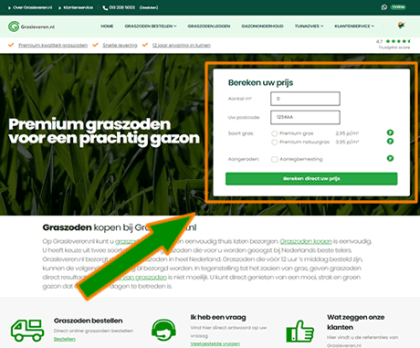 Hoe werkt het bestellen van graszoden